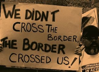 Chicano protestors