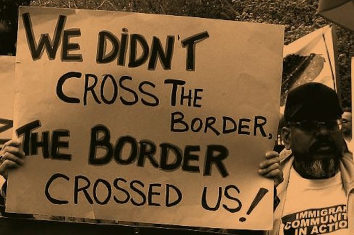 Chicano protestors