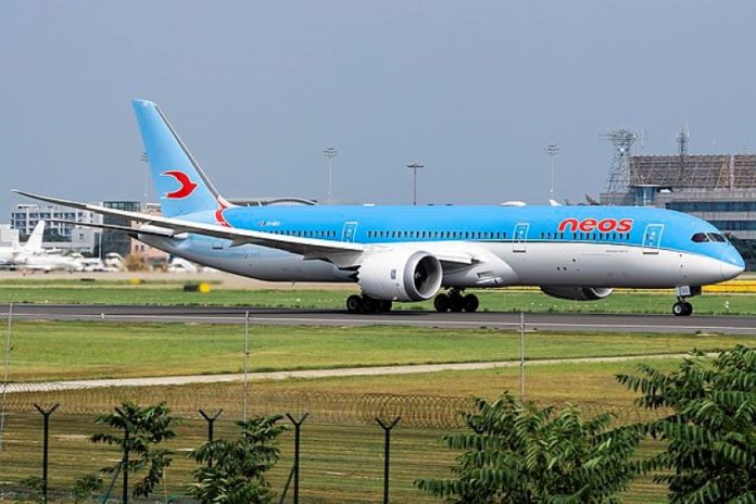 A Neos airplane