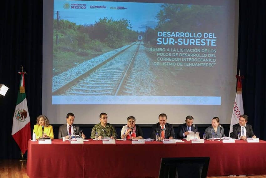 Raquel Buenrostro announcing investment in the South East