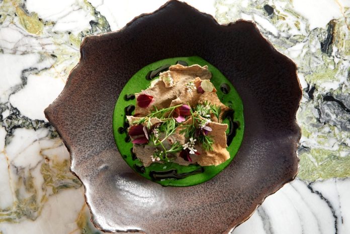 Dish at Quintonil restaurant